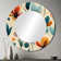 Midcentury Modern Revival - midcentury  Unique Mirror, Mid-Century Modern Large Round Wall Mirror, Printed Metal Art