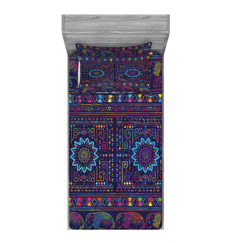 Microfiber Ikat Sheet Set