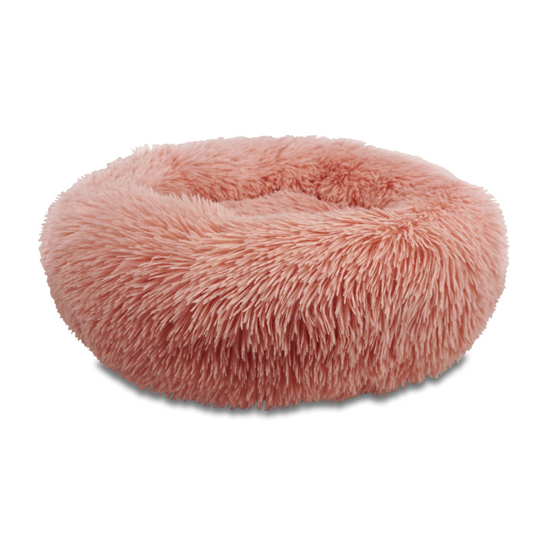 Orthopedic Pet Bed, 25cm H x 70cm W x 70cm D, Pink