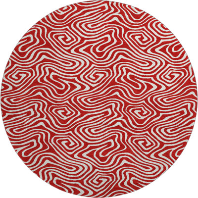 Premium Machine Washable Birchview AMF1030 Swirls Rug