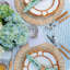 Ensemble de 4 assiettes plates en bambou-846192071