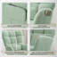 Chaise berçante Nursery Glider, fauteuil d'appoint rembourré à haut dossier avec siège rembourré, 220 lb, vert clair-33564456