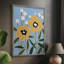 Impression sur bois Woodblock Floral II - bois massif 47904-734919786