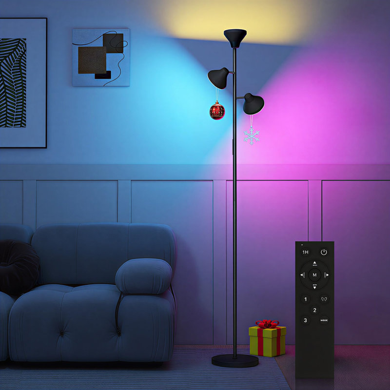 170cm Black LED Tree Floor Lamp