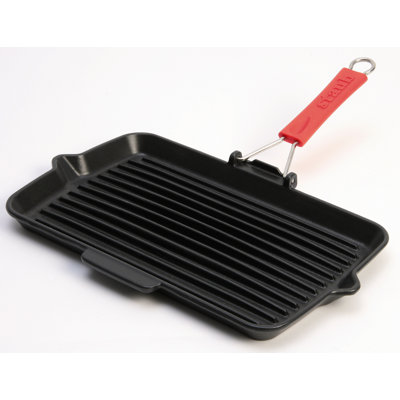 Rectangular Grill with Silicone Handle