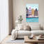 Affiche murale abstraite d'architecture d'Amsterdam-849092639