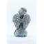Statue ange a genou tenant des fleurs