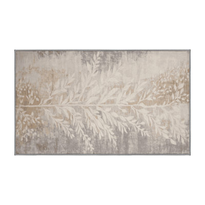 Tapis gris lavable à la machine