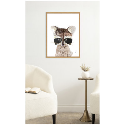 «Raccoon» par Madeline Jeppesen, reproduction d'art sur toile encadrée