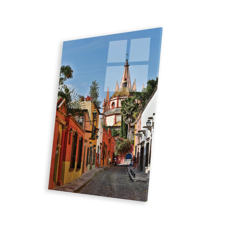 San Miguel De Allende, Mexique. Ornement de la Parroquia de San Miguel Archangel. Impression sur verre acrylique
