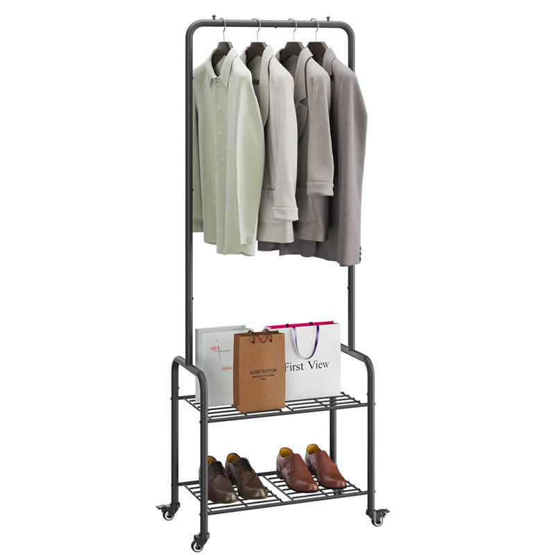 Metal Coat Rack, Black