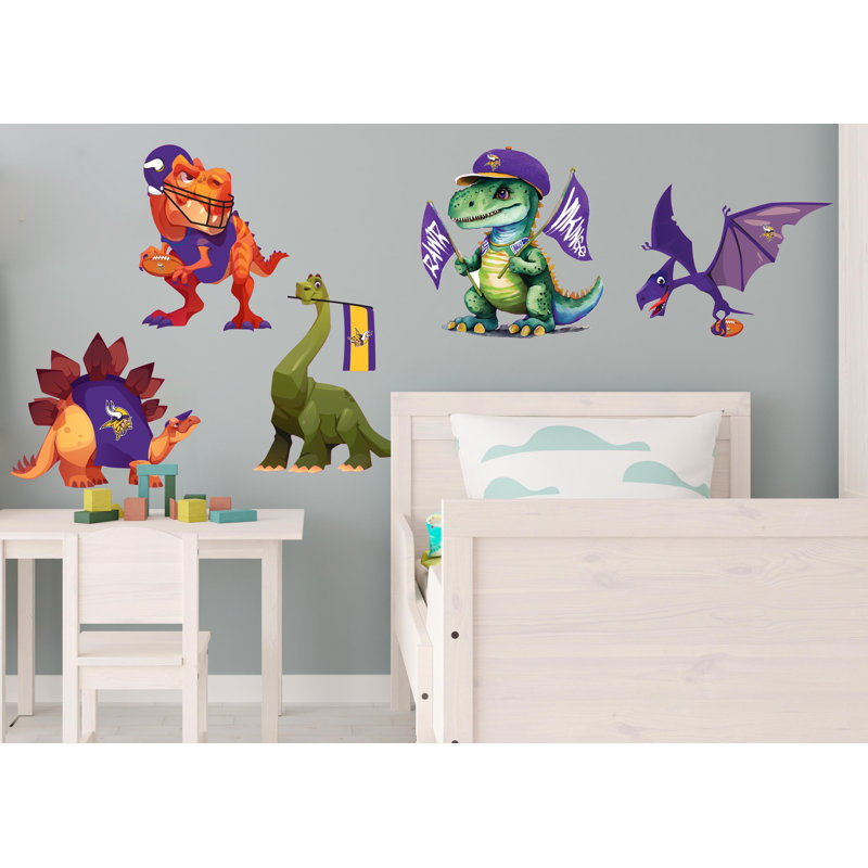 Ensemble d'adhésif décoratif dinosaures Minnesota Vikings