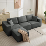 108”Modular Sectional Sofa,Sectional Modern Sleeper Sofa Couches With L-Shape Chaise, Cloud Sectional Couch