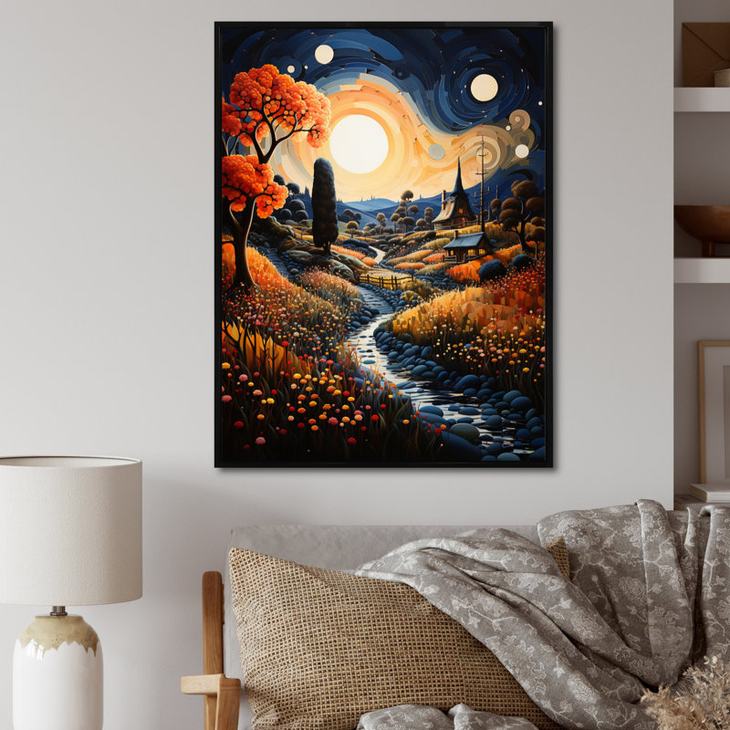Point de vue enchanteur Venero Farmhouse Farmstead, Noir, H 32 po x l 24 po x P 1 po