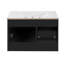 Ensemble d'armoire de salle de bain murale 30 "avec lavabo en céramique, meuble de salle de bain avec porte à fermeture en douceur et tiroirs, meuble-lavabo moderne avec lavabo-556903904