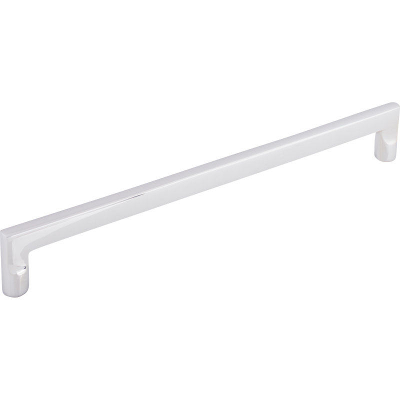 Aspen II Flat Sided Appliance pull, Polished Chrome, 12" Center to Center