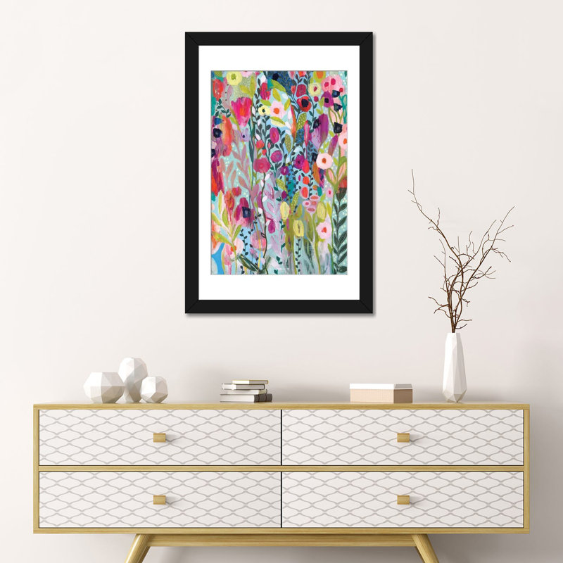 «Flow in the Divine», impression sur toile, H 24 po x l 16 po x P 1 po, Cadre noir