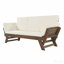 Méridienne de patio d'extérieur en bois avec coussins pour petits espaces-897994508-897994498