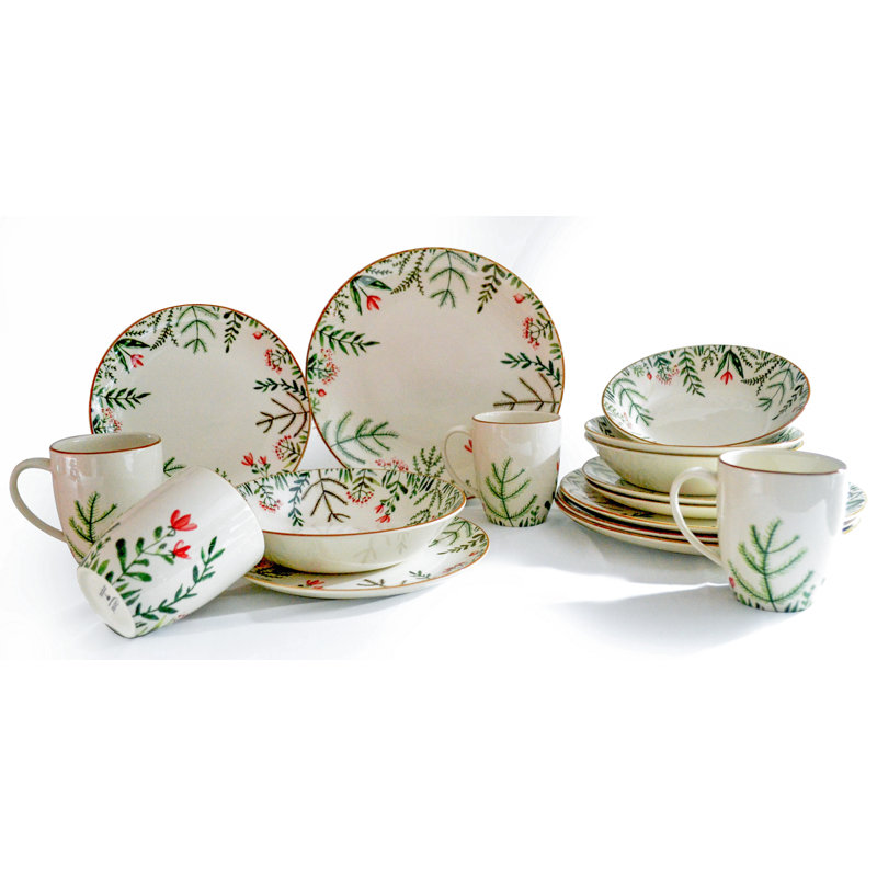 16 Piece Dinnerware Set, Service for 4
