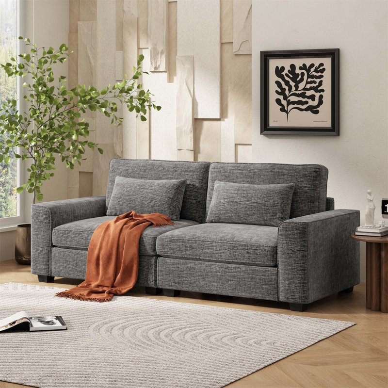 Canapé-causeuse exquis et confortable, idéal pour créer une atmosphère relaxante et invitante dans n'importe quel espace de vie