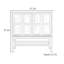 Buffet de style rétro et minimaliste
