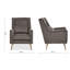 Azarion Grey Velvet Chair With Gold Finish Legs-93609981