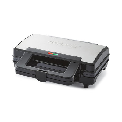 Geepas 1000W Deep Fill Toastie Maker 4 Slice Electric Grill Press