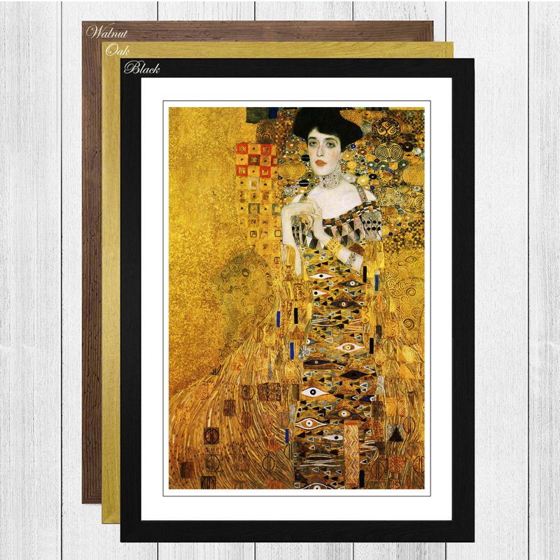 Gustav Klimt - Single Picture Frame Painting, Walnut