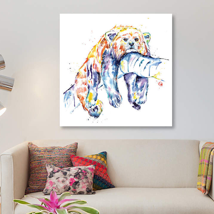 « the long day », impression sur toile tendue, H 12 po x l 12 po x P 1,5 po, Toile tendue, Pas de tapis