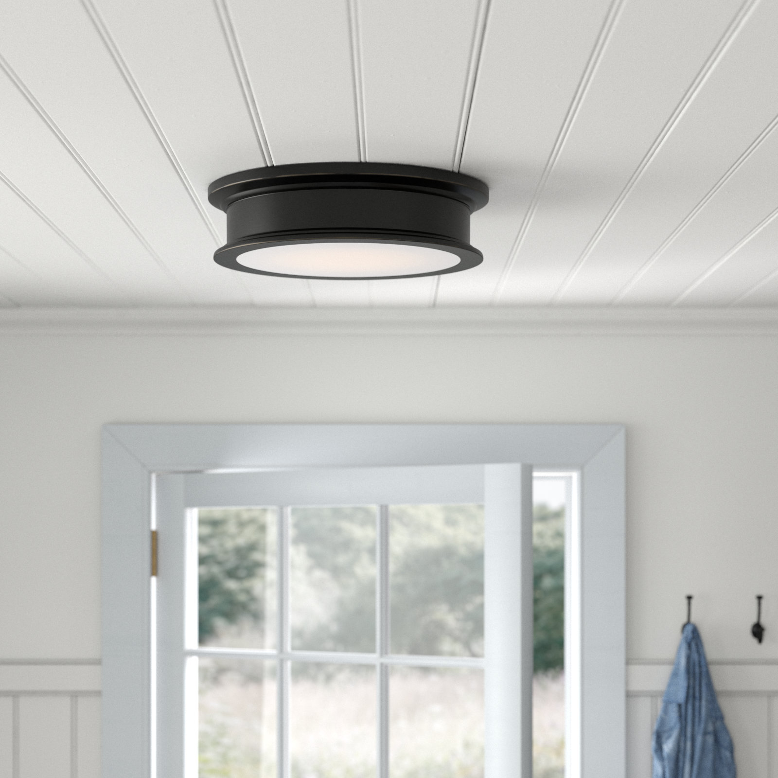 Rosanne 3-Light Flush Mount, Classic Bronze