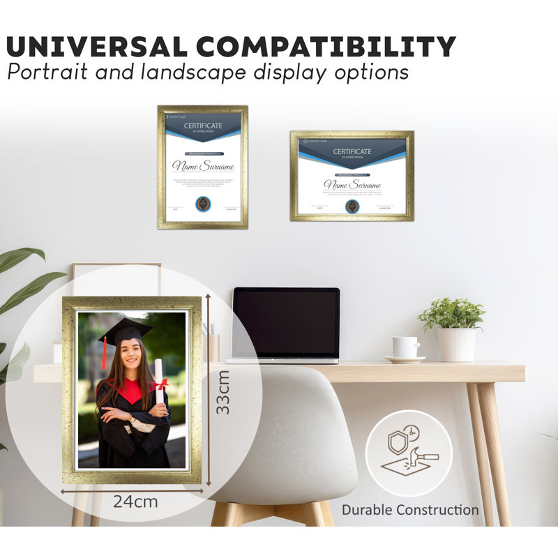 Gold Embossed Picture Frame