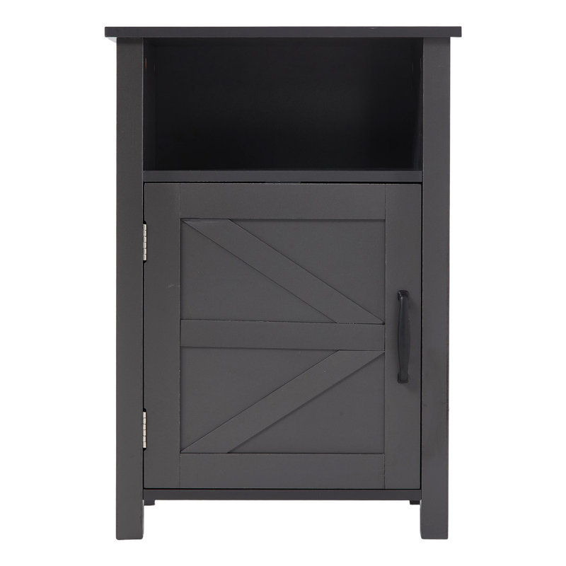40 cm W Bedside Table, Grey