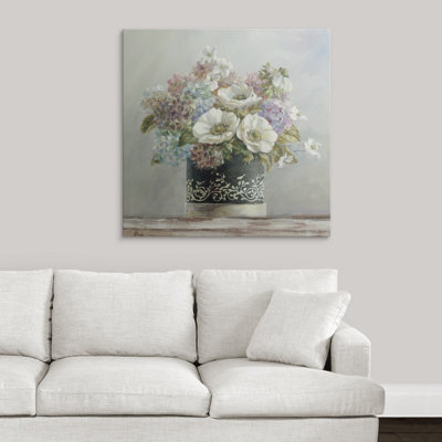 " Anemones In Black And White Hatbox " by Danhui Nai