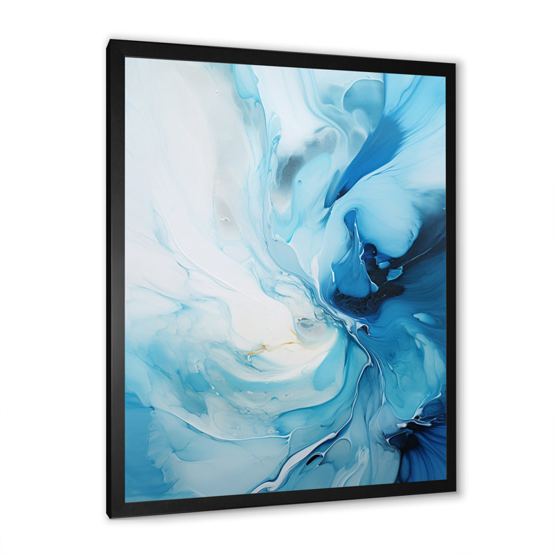 «Martial Art Flowing Harmony», reproduction d'art sur toile abstraite, Cadre photo noir, H 20 po x l 12 po x P 1 po