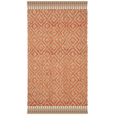 Desai Natural Fiber Hand Woven Jute Geometric Rug
