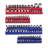 Magnetic Socket Organizer Set 4PCS Socket Trays Blue & Red for Metric SAE