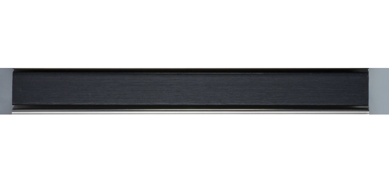 Miroir mural biseauté Holdrege, H 24 po x l 30 po, Noir brossé Soho