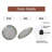 Numbers-On-Art - 12'' Modern Glass Wall Clock