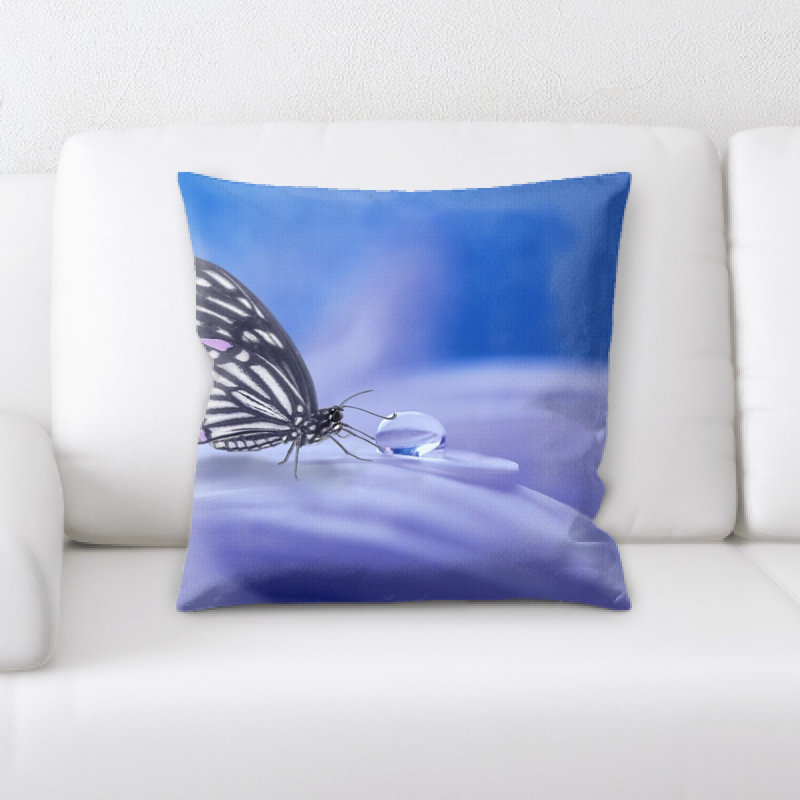 Coussin décoratif papillon