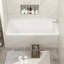 Baignoire de trempage en acrylique blanche 58 "x 29 1/2" avec trop-plein réversible-130488744
