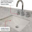 84 po L x P 22 po Meuble-lavabo double bleu avec comptoir en marbre et robinets avec bureau, robinet et 36 miroirs