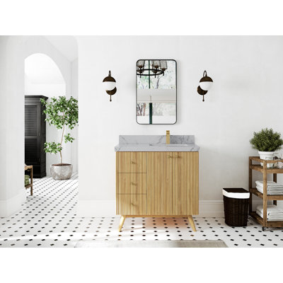 Ensemble de meuble-lavabo simple mural 36 po Izzat