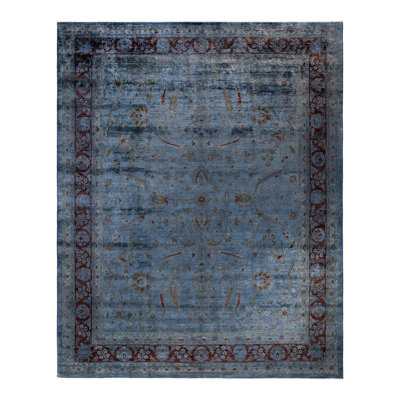 Tapis unique gris de 11 pi 10 po x 14 pi 9 po Zandon