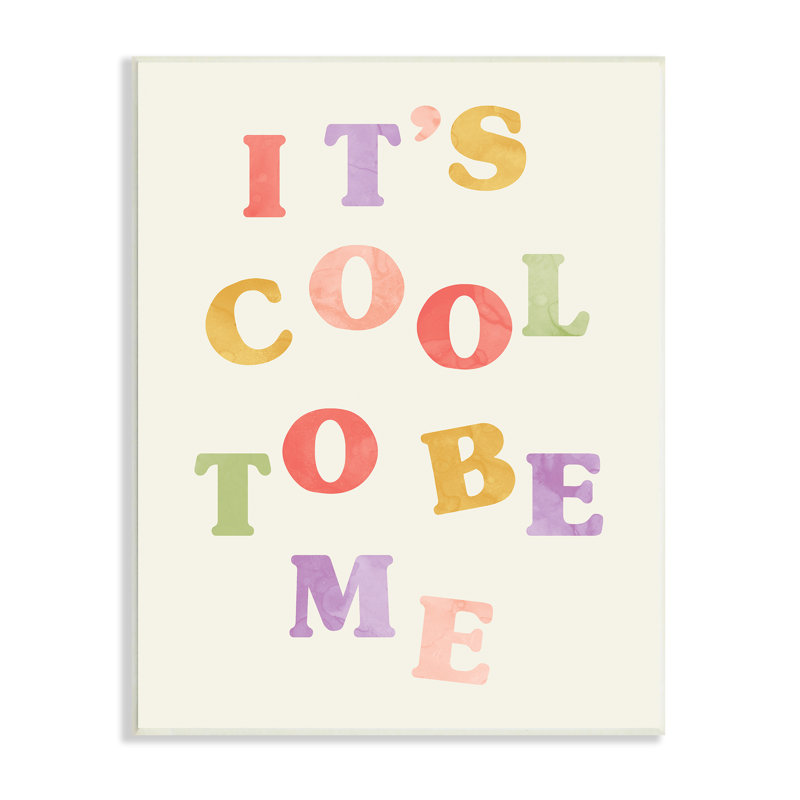 «It's Cool To Be Me», phrase inspirante rétro, estampe numérique encadrée par Daphne Polselli, H 15 po x l 10 po