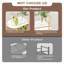 2-tier Bar Cart, Mobile Bar Serving Cart