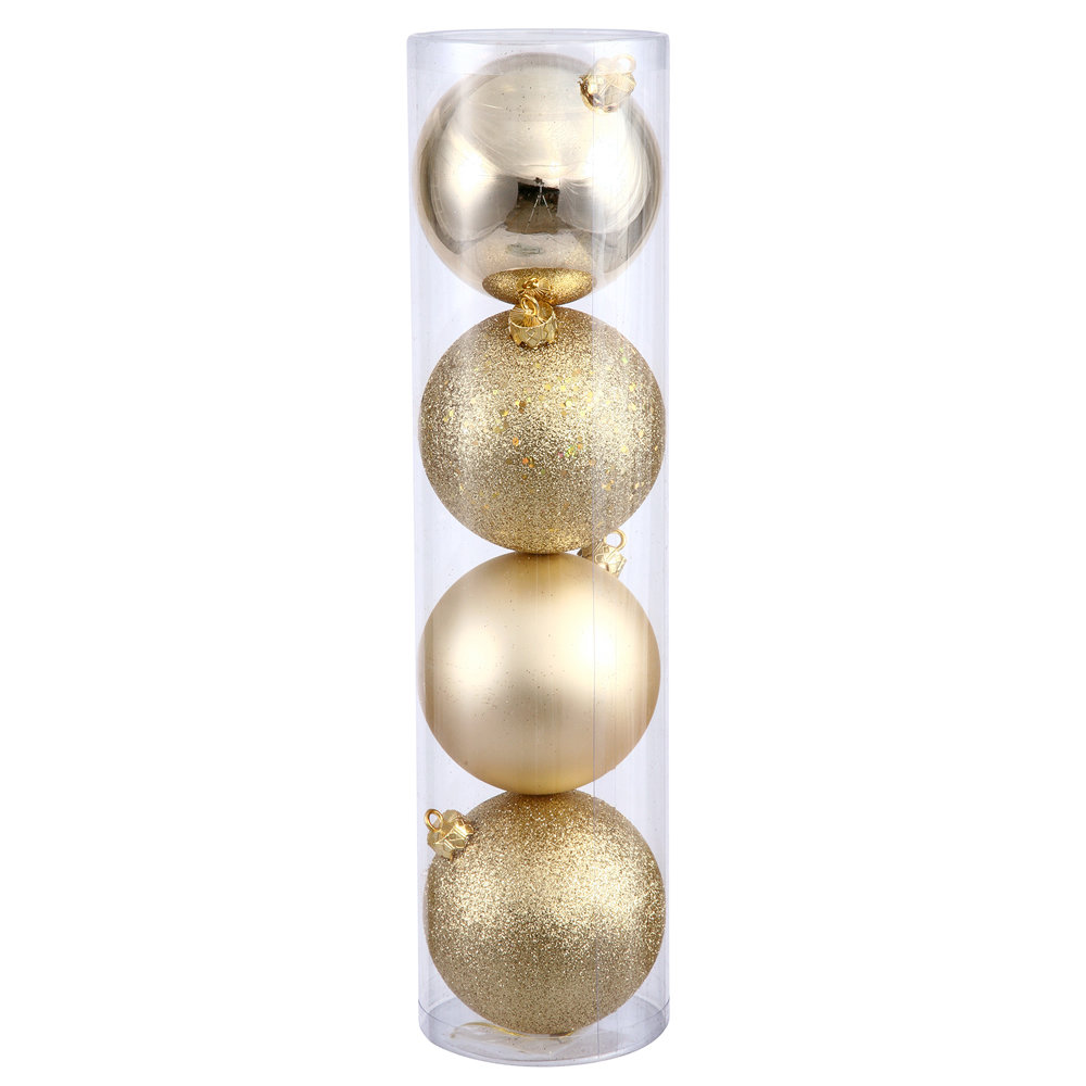 Three Posts™ 3" Shatterproof Bauble, Honey Gold