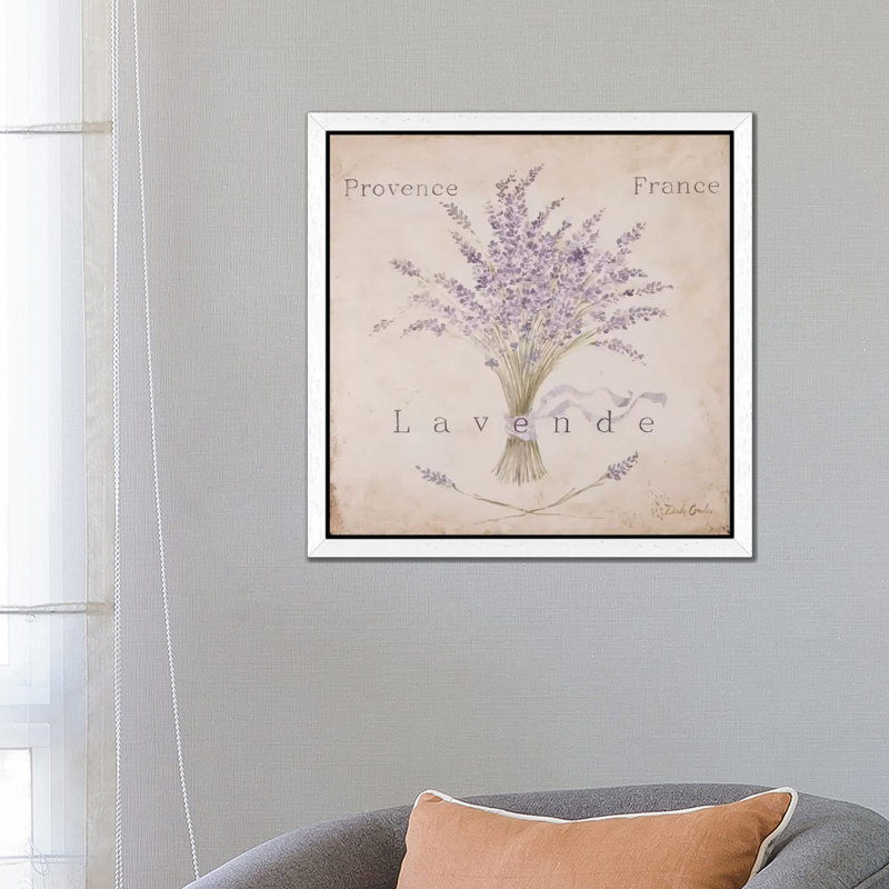 Lavende Panel by Debi Coules - Wrapped Canvas Painting, 66.04 cm H x 66.04 cm W, White Framed