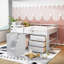 Lit mezzanine double avec armoires et tiroirs-1998294756