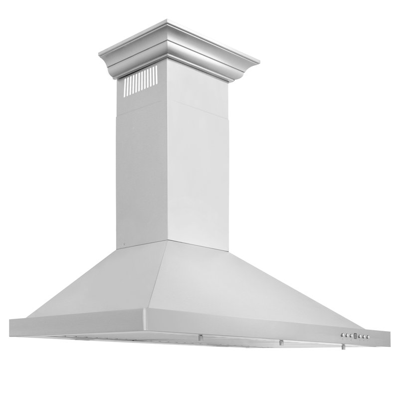 30" 400 CFM Convertible Wall Mount Range Hood, Stainless Steel, 36" W
