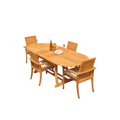 Algrave Oval 4 - Person 94" Long Teak Dining Set